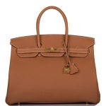 Hermes Birkin 35 Gold Togo Gold Hardware
