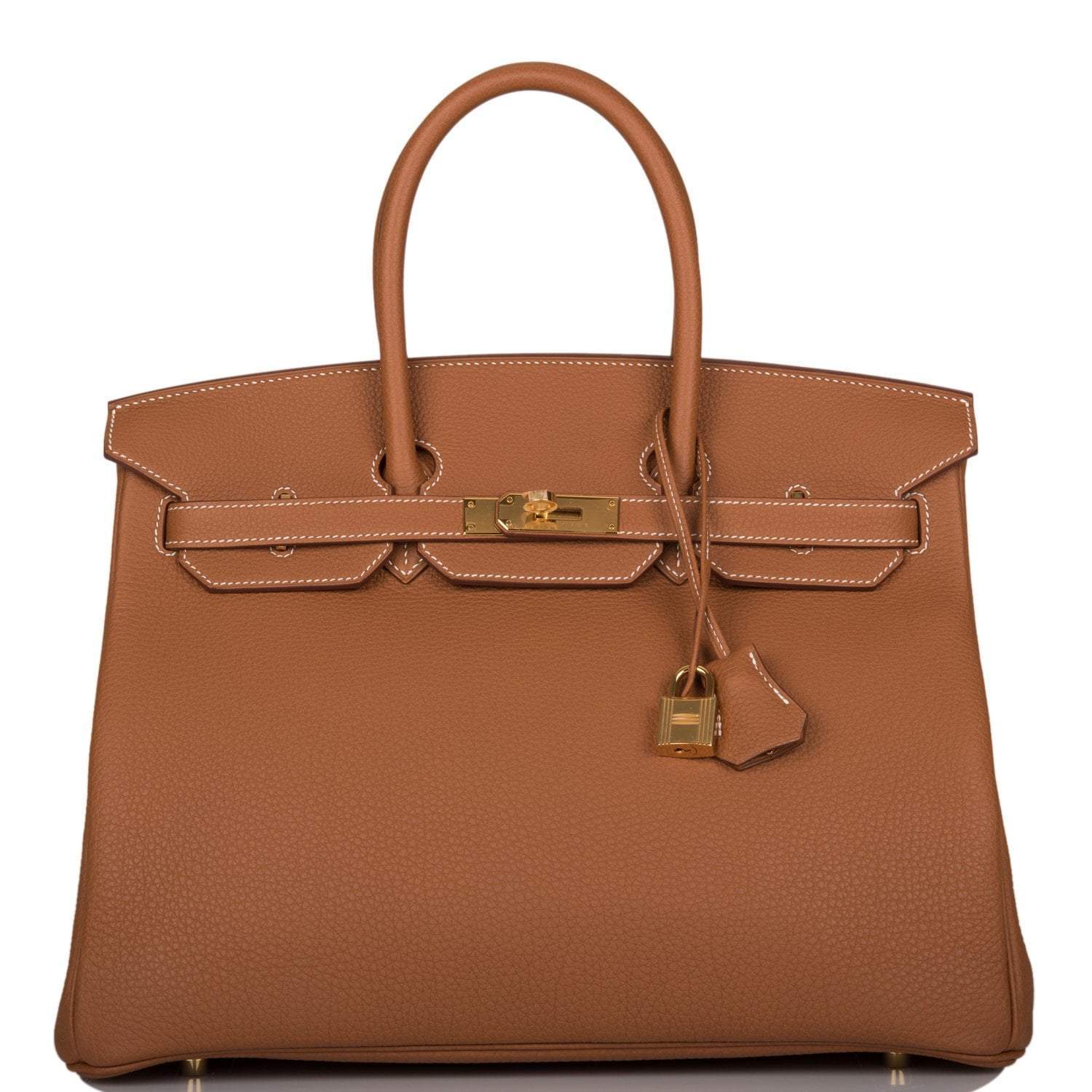 H-B-081921-1-1 Hermes Birkin 35 Gold Togo Gold Hardware - Image 1