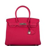 Hermes Birkin 30cm Framboise Togo Palladium Hardware
