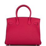 Hermes Birkin 30cm Framboise Togo Palladium Hardware - Image 4