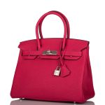 Hermes Birkin 30cm Framboise Togo Palladium Hardware - Image 5