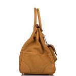 Hermes Birkin 35cm Desert/Sesame Swift and Toile Canvas "Cargo" Palladium Hardware - Image 8