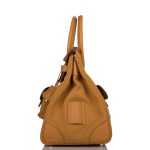 Hermes Birkin 35cm Desert/Sesame Swift and Toile Canvas "Cargo" Palladium Hardware - Image 2