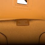 Hermes Birkin 35cm Desert/Sesame Swift and Toile Canvas "Cargo" Palladium Hardware - Image 9