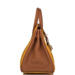 Hermes Birkin 25 Jaune Ambre and Gold Togo Permabrass Hardware - Image 5