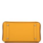 Hermes Birkin 25 Jaune Ambre and Gold Togo Permabrass Hardware - Image 6