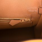Hermes Birkin 25 Jaune Ambre and Gold Togo Permabrass Hardware - Image 9