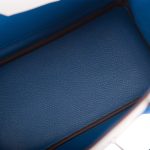 Hermes Birkin 25 Gris Mouette and Mykonos Clemence Brushed Palladium Hardware - Image 4