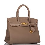 Hermes Birkin 30 Etoupe Togo Gold Hardware - Image 5
