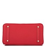 Hermes Birkin 30 Rouge Casaque Togo Gold Hardware - Image 6