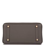 Hermes Birkin 25 Etain Togo Gold Hardware - Image 5