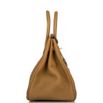 Hermes Birkin 35 Bronze D'Or Togo Palladium Hardware - Image 8