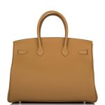 Hermes Birkin 35 Bronze D'Or Togo Palladium Hardware - Image 9