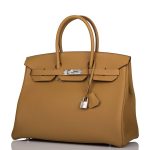 Hermes Birkin 35 Bronze D'Or Togo Palladium Hardware - Image 2