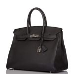Hermes Birkin 35 Black Togo Palladium Hardware - Image 5
