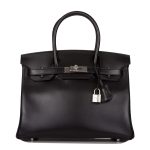 Hermes Birkin 30 Black Tadelakt Palladium Hardware - Image 10