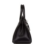 Hermes Birkin 30 Black Tadelakt Palladium Hardware - Image 3