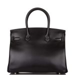 Hermes Birkin 30 Black Tadelakt Palladium Hardware - Image 4