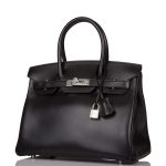 Hermes Birkin 30 Black Tadelakt Palladium Hardware - Image 5