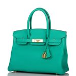 Hermes Birkin 30cm Menthe Togo Gold Hardware - Image 5