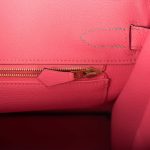 Hermes Birkin 30 Gris Mouette and Rose Azalee Epsom Permabrass Hardware - Image 8