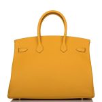 Hermes Birkin 35 Jaune Ambre Togo Gold Hardware - Image 4