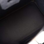 Hermes Birkin 25 Bleu Indigo Ostrich Rose Gold Hardware - Image 2