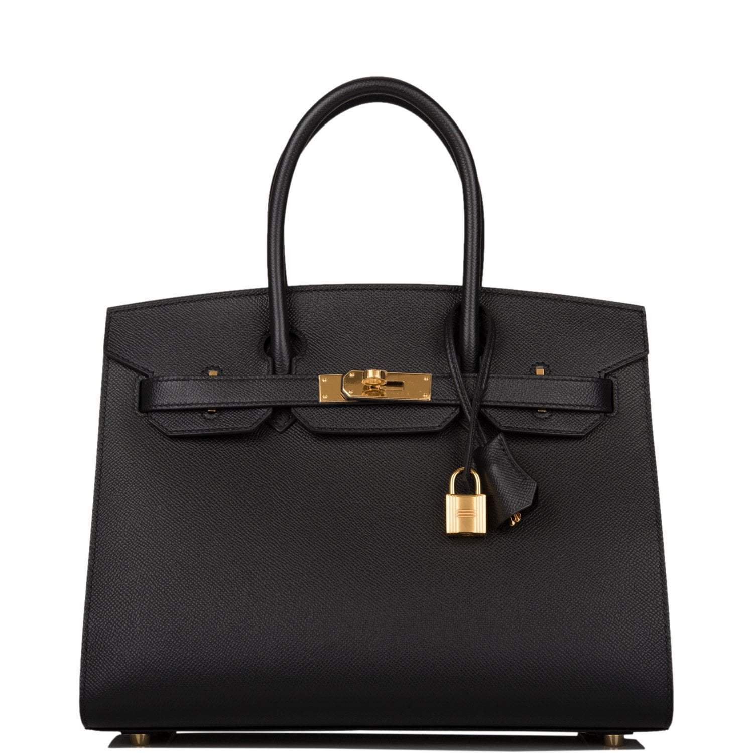 H-B-092821-4-1_52458abc-4fa8-43ad-93d0-c1aeb64989e4 Hermes Birkin Sellier 30 Black Epsom Gold Hardware - Image 1