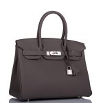 Hermes Birkin 30 Etain Togo Palladium Hardware - Image 3