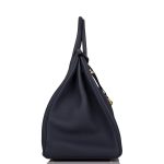 Hermes Birkin 40 Bleu Nuit Togo Gold Hardware - Image 3