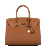 Hermes Birkin Sellier 30 Gold Epsom Gold Hardware