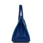 Hermes Birkin 30 Celeste and Bleu Electric Epsom Rose Gold Hardware - Image 2