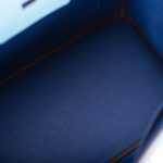 Hermes Birkin 30 Celeste and Bleu Electric Epsom Rose Gold Hardware - Image 7