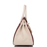 Hermes Birkin 30 Rouge H and Craie Togo Brushed Gold Hardware - Image 3