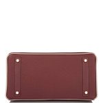 Hermes Birkin 30 Rouge H and Craie Togo Brushed Gold Hardware - Image 5
