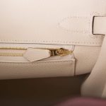 Hermes Birkin 30 Rouge H and Craie Togo Brushed Gold Hardware - Image 8