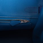 Hermes Birkin 30 Bleu Electric Verso Clemence Palladium Hardware - Image 7