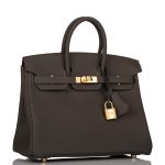 Hermes Birkin 25 Vert de Gris Togo Gold Hardware - Image 6