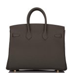 Hermes Birkin 25 Vert de Gris Togo Gold Hardware - Image 8