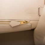 Hermes Birkin 30 Craie Togo Rose Gold Hardware - Image 8