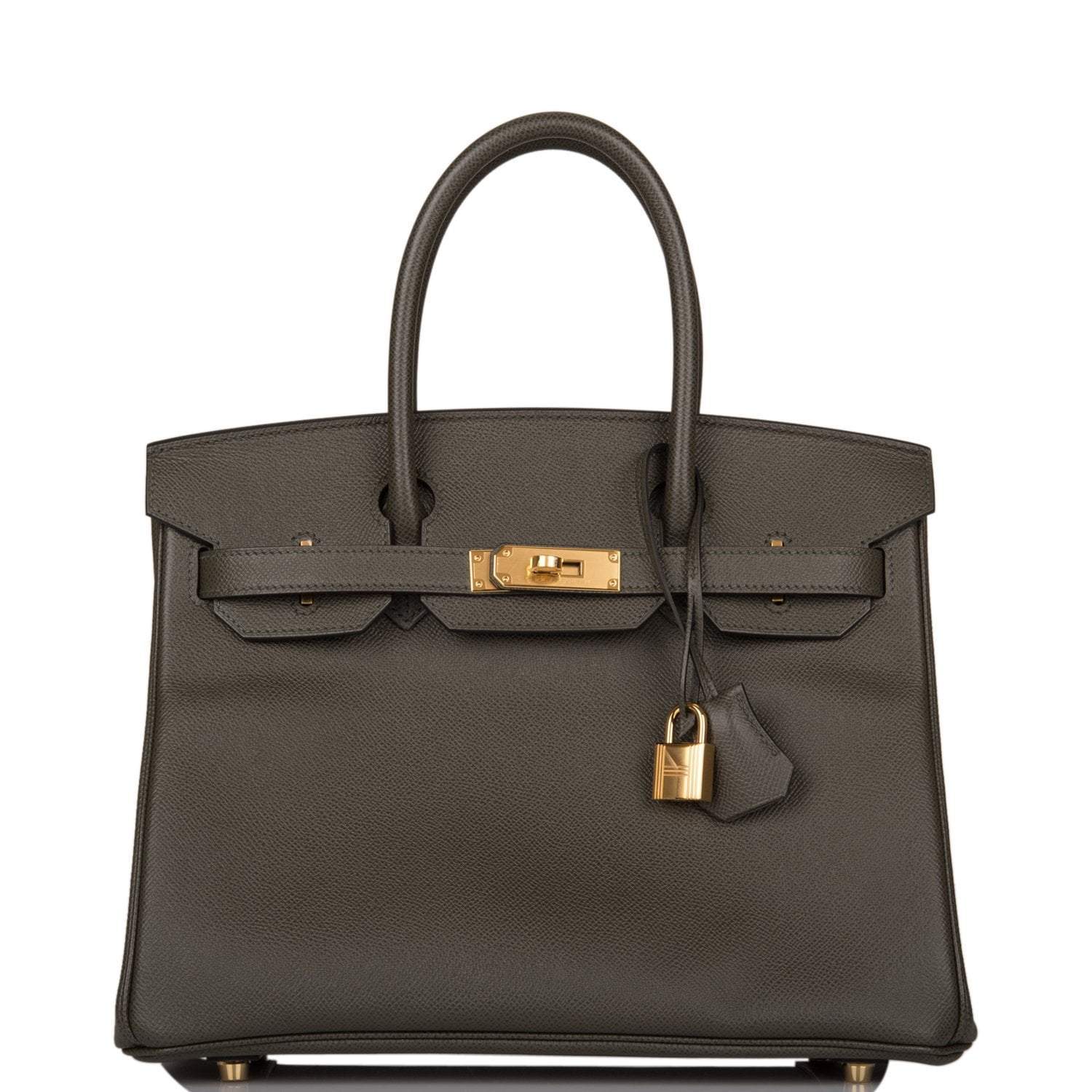 H-B-101221-2-1 Hermes Birkin 30 Vert de Gris Epsom Gold Hardware - Image 1