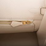 Hermes Birkin 25 Craie Togo Gold Hardware - Image 4
