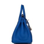 Hermes Birkin 25 Blue Royal Verso Togo Palladium Hardware - Image 5