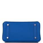 Hermes Birkin 25 Blue Royal Verso Togo Palladium Hardware - Image 8