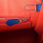 Hermes Birkin 25 Blue Royal Verso Togo Palladium Hardware - Image 3