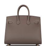 Hermes Birkin Sellier 25 Etain Epsom Gold Hardware - Image 2