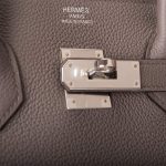 Hermes Birkin 35cm Etain Togo Palladium Hardware - Image 6