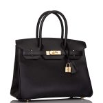 Hermes Black Epsom Birkin 30cm Gold Hardware - Image 2