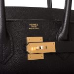 Hermes Black Epsom Birkin 30cm Gold Hardware - Image 6