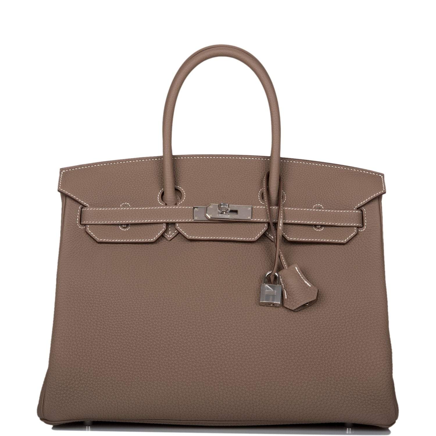 H-B-120820-4-1 Hermes Birkin 35 Etoupe Togo Palladium Hardware - Image 1
